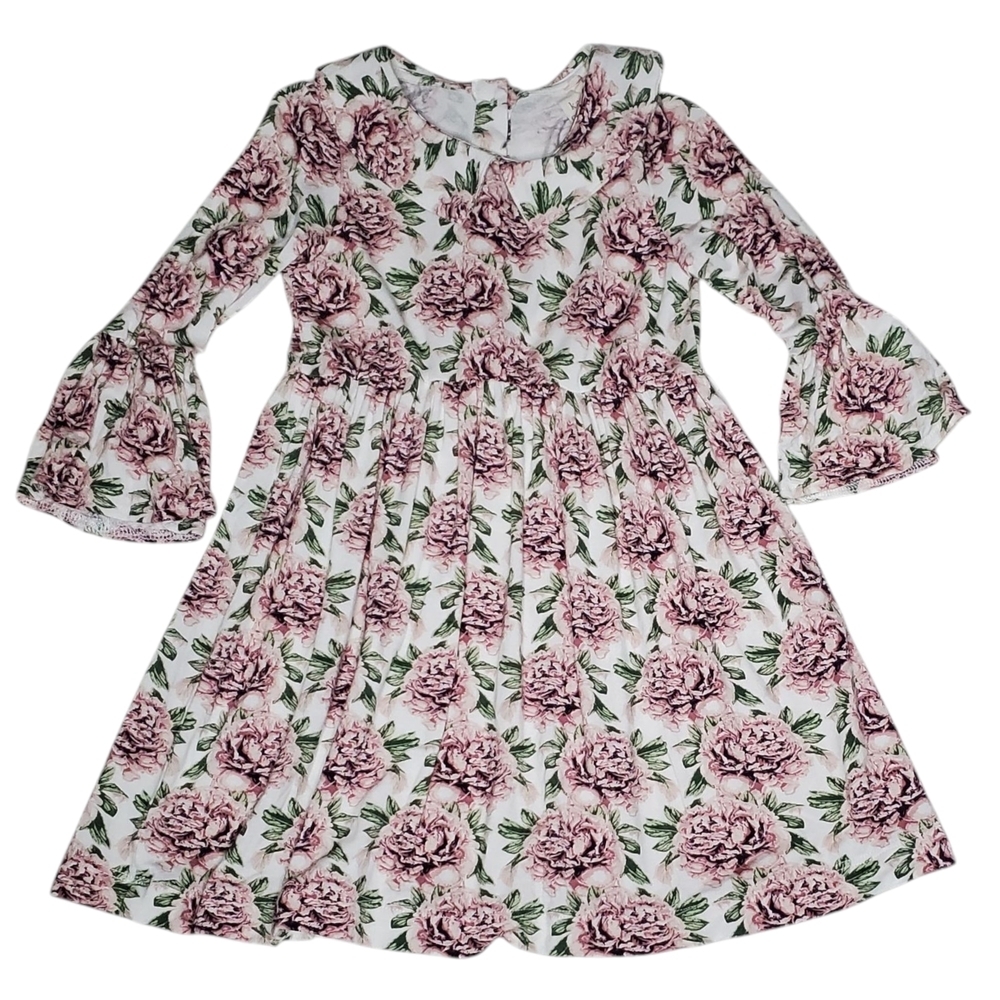 Kate Quinn Long-sleeve Dress Peony Baby Girls 12-18 Months